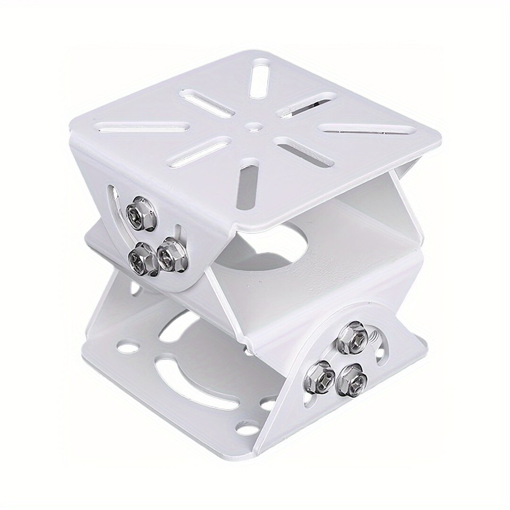 CCTV Security Camera 3-Axis Joint Mount, Metal Universal Joint Brack (White)