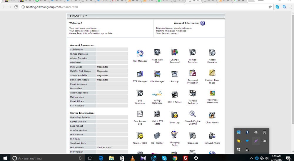 Beautifull Web Hosting Template + Website Free Installation