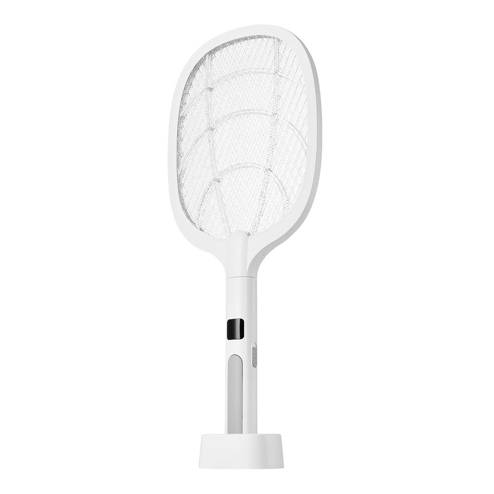 Electric Fly Swatter Zapper Racket 3 Layers Mesh & Digital Screen Display