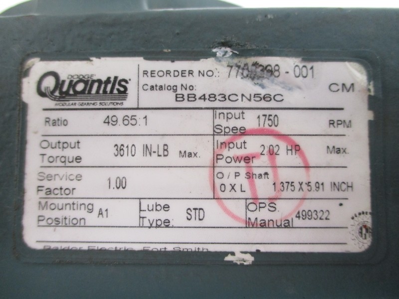 DODGE BB483CN56C UNMP