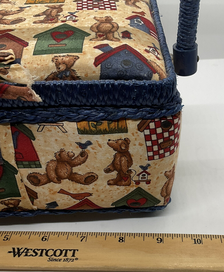 vintage sewing basket box