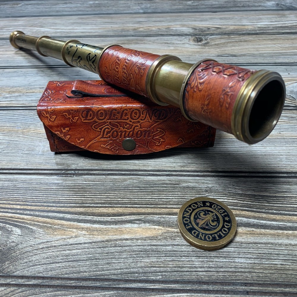 Nautical Solid Brass Spyglass Telescope Gift