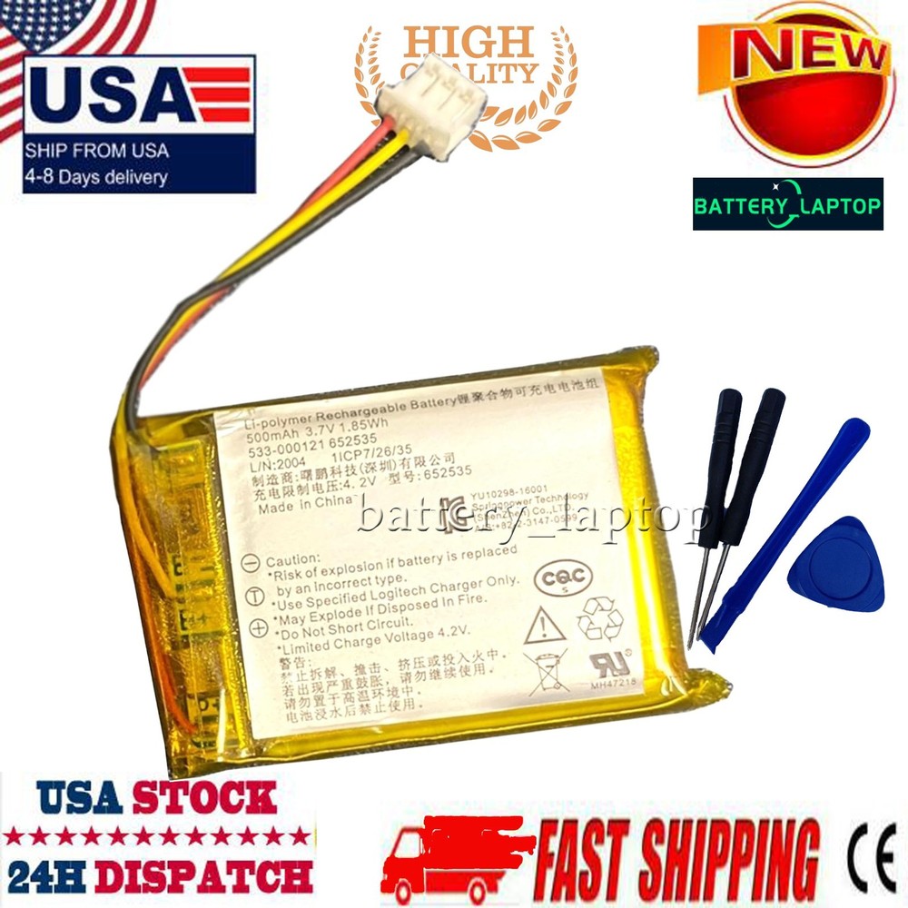 3.7V Replacement Battery For Logitech Wireless Mouse 533-000121 Battery