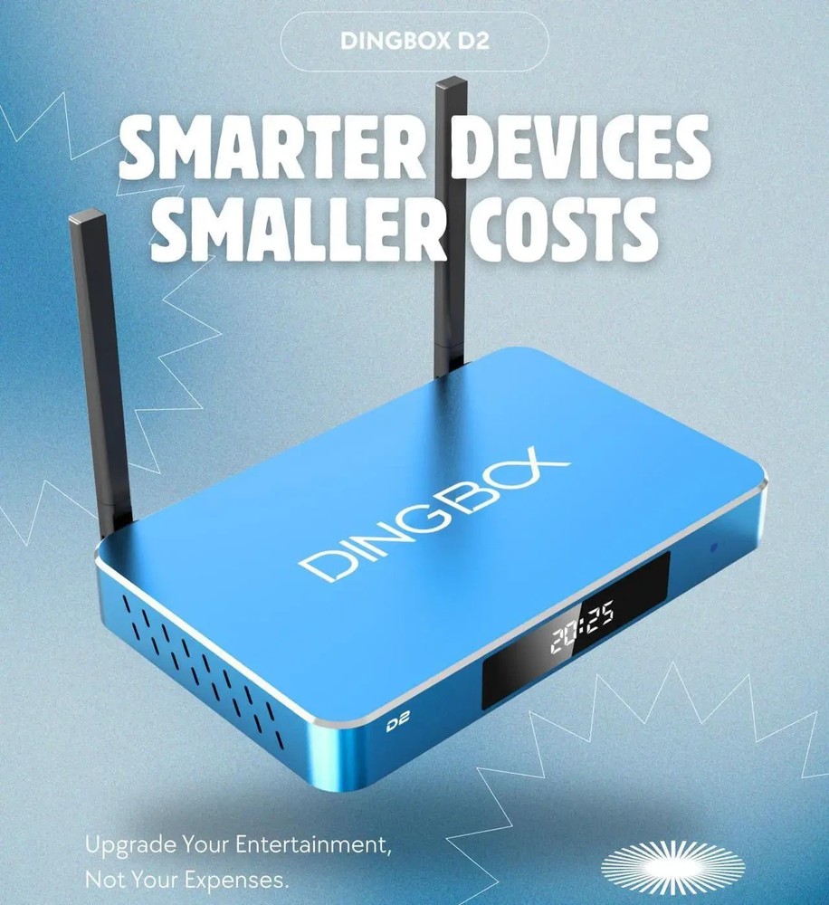 2026 Dingbox D2 6K Android TV Box - 24/7 Extended Warranty Same Day Ship
