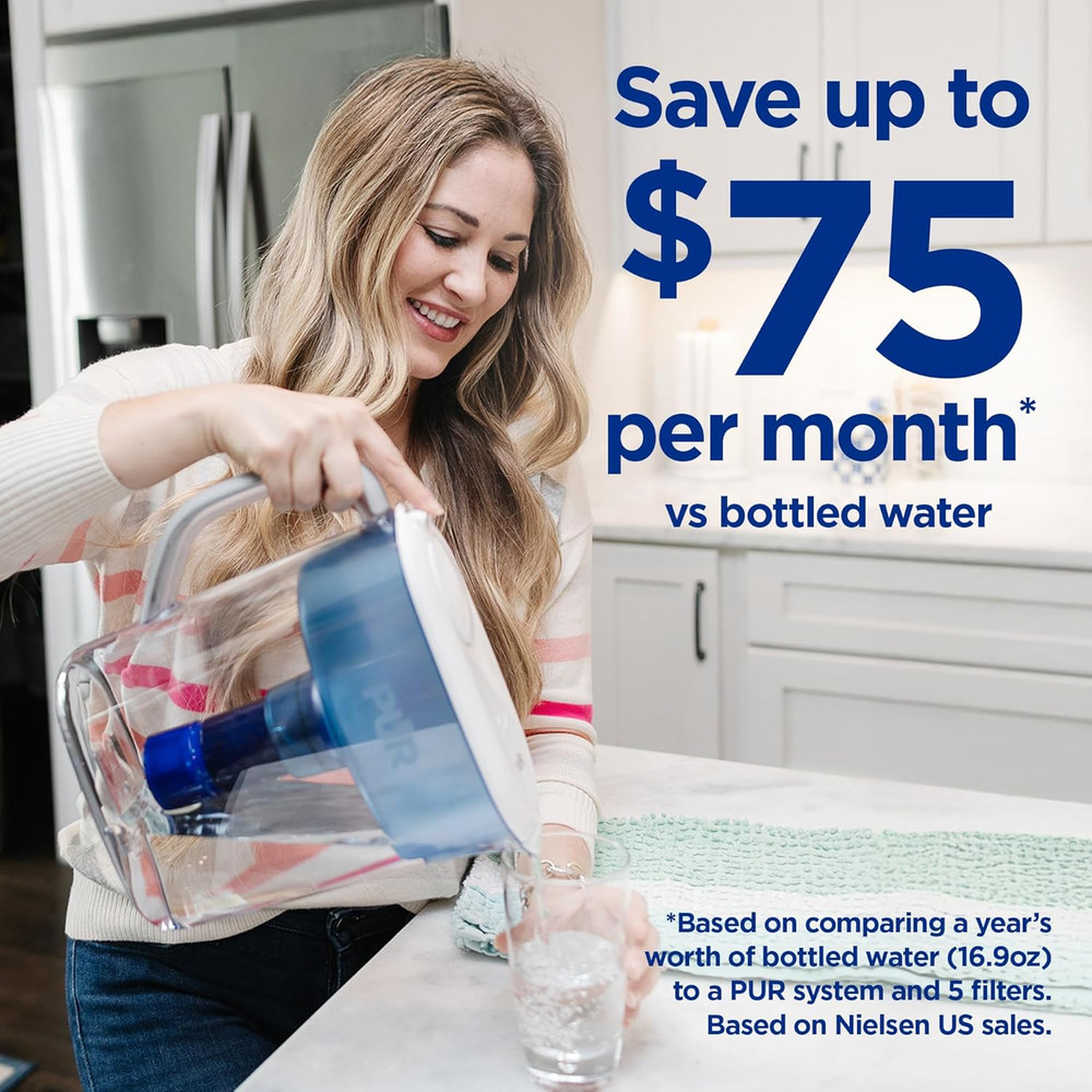 PUR Plus Water Filter Replacement for Pitchers & Dispensers, 3 Count