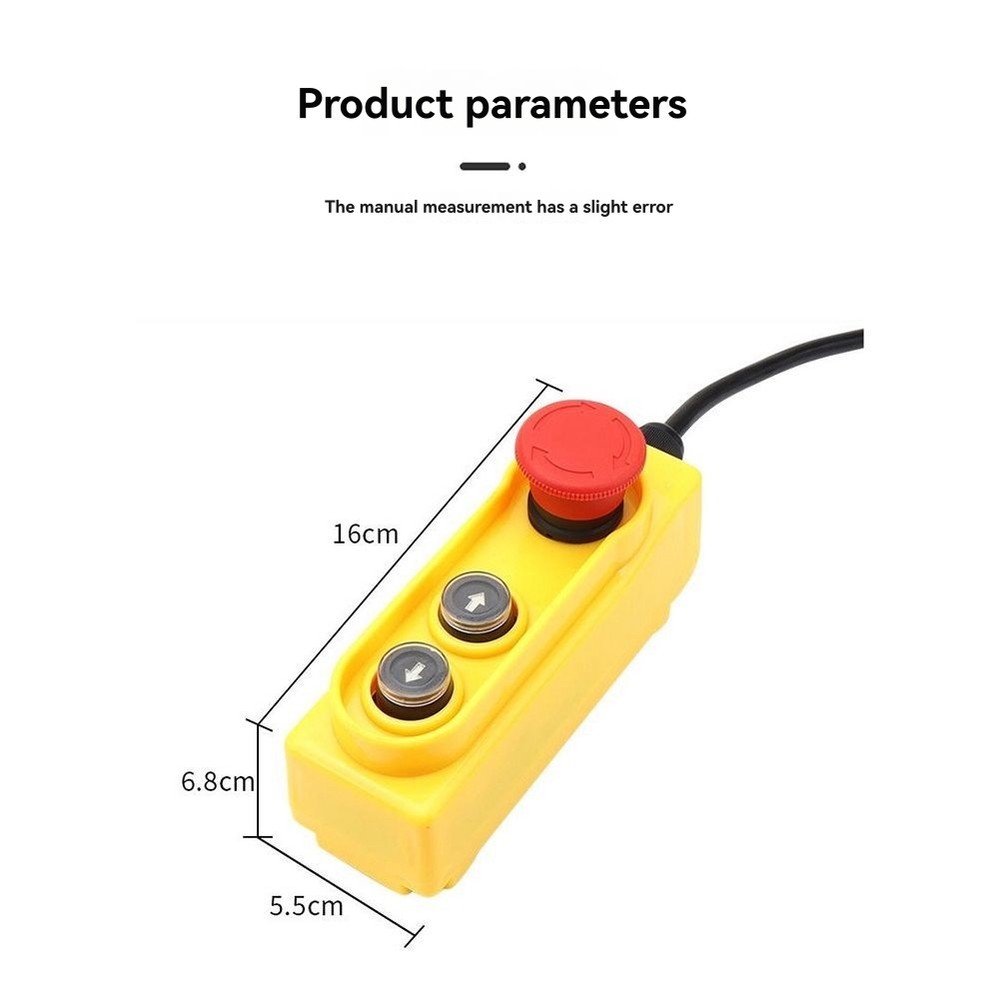 Rain Proof Lifting Button Box Emergency Stop Button 2.2KW Direct Control7414