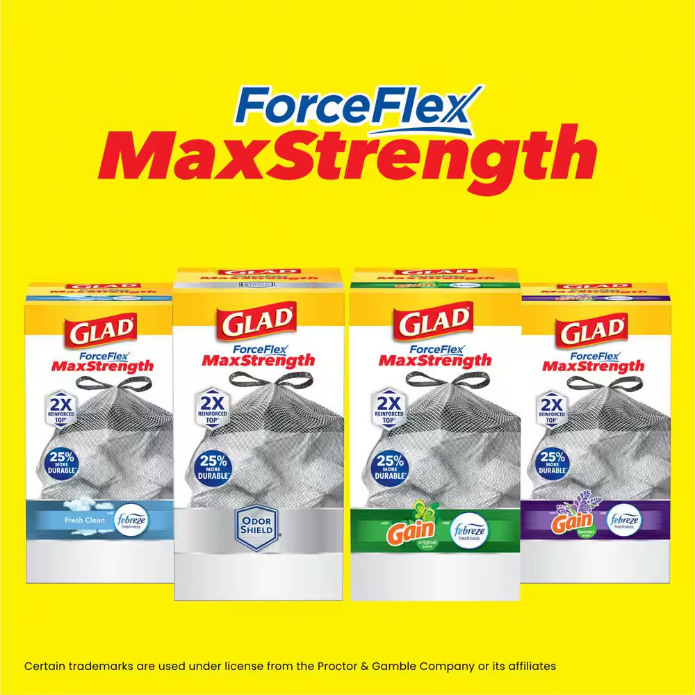 Forceflex Maxstrength 20 Gal. Drawstring X-Large Kitchen Fresh Clean Scent with