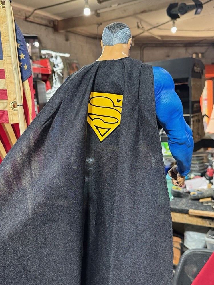 Custom Prime 1 Superman Hush 1/3 Scale Draping Cape Black