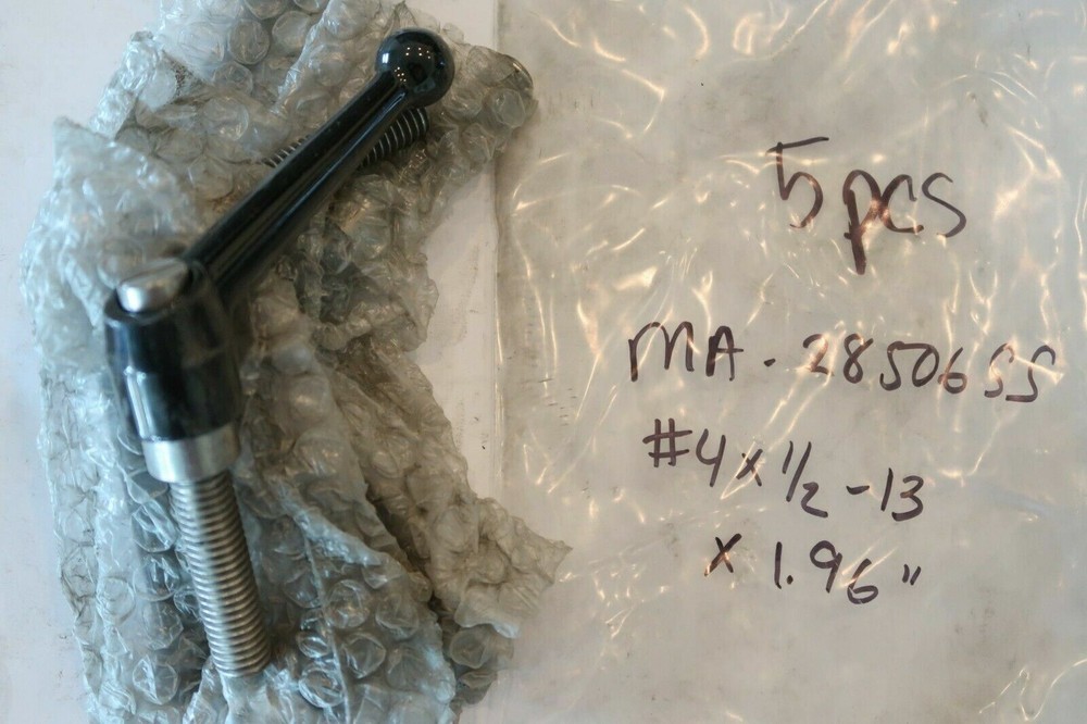 MONROE ENGINEERING MA-28506SS #4, 1/2-13 Stud SS Insert Adjustable Handle