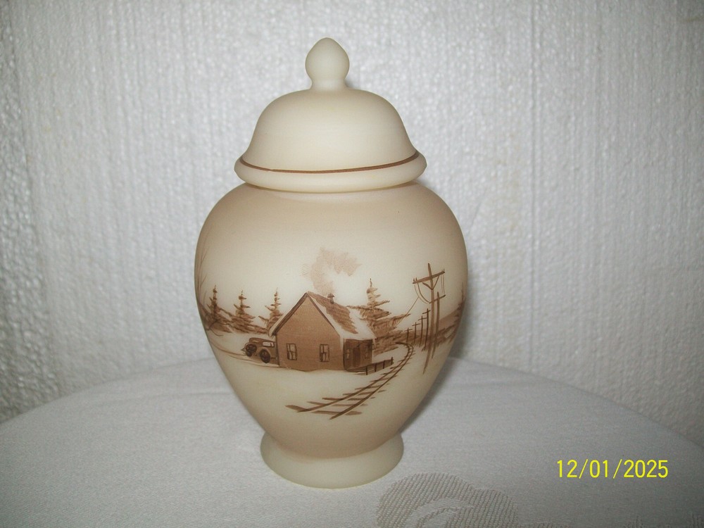 Fenton "Down By The Station" Temple Jar 7488 TT