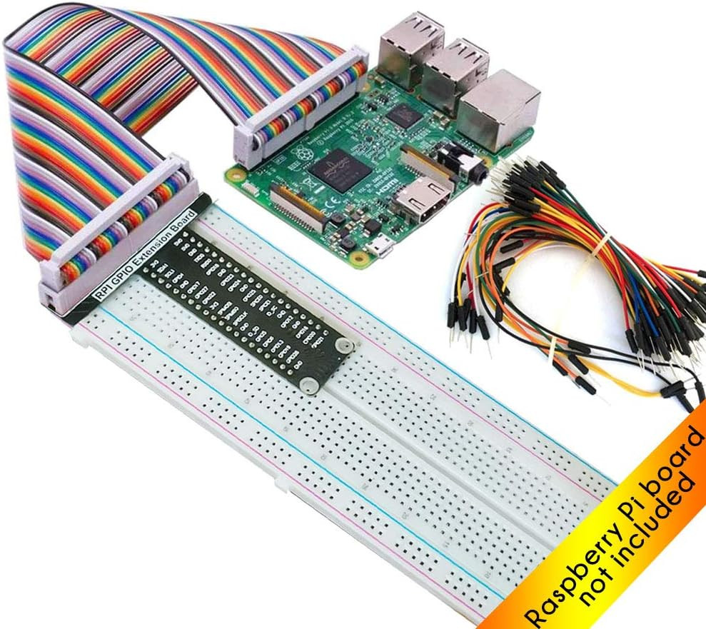 For Raspberry Pi GPIO Breakout, T-Type GPIO Expansion Board+830 Points Solderles