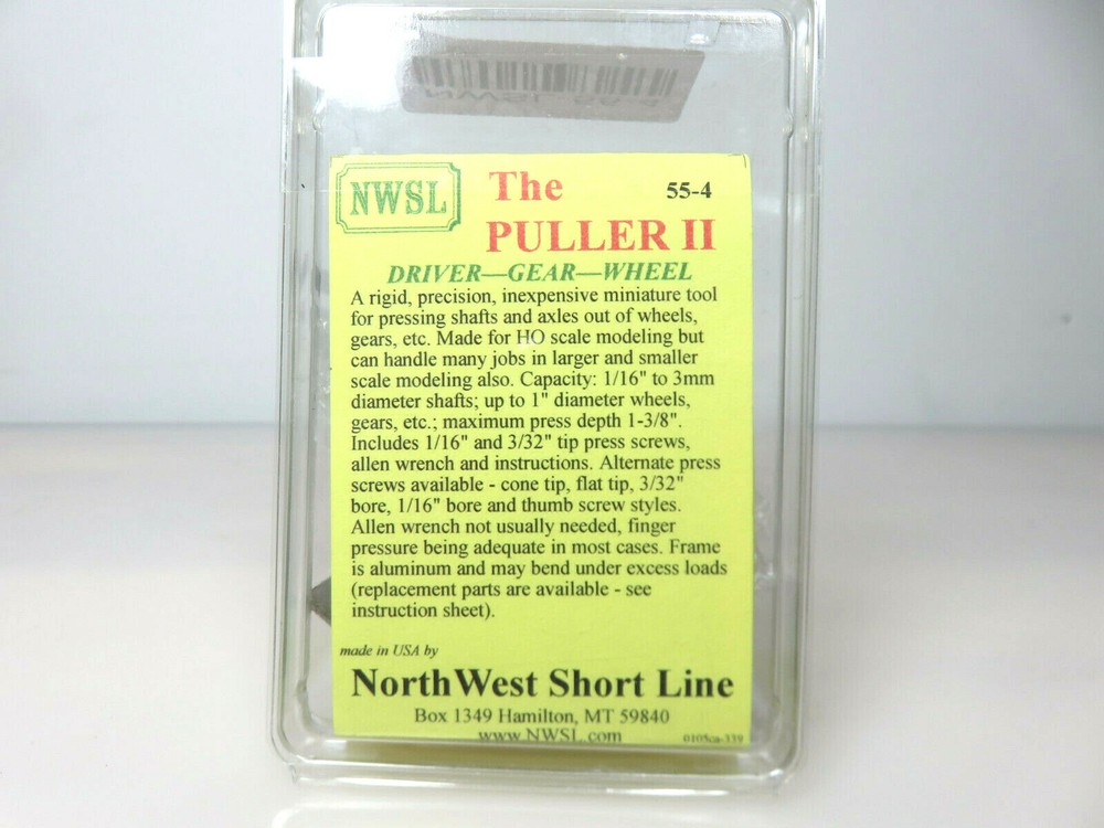 NWSL North West Short Line 55-4 The Puller II HO Scale Wheel Driver Gear Puller