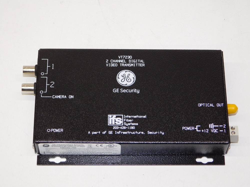 New GE Security IFS VT7230 2 Channel Digital Video Transmitter Module Unit + Box