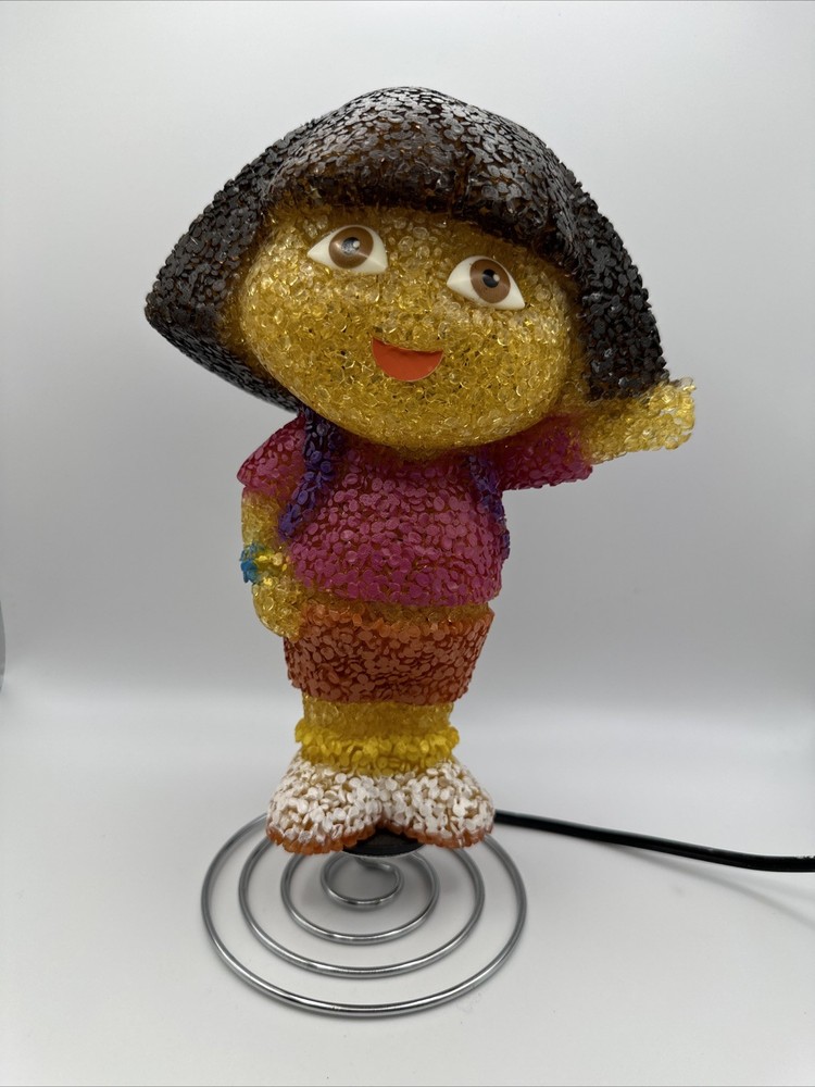 Dora The Explorer EVA Popcorn Lamp Night Light Melted Plastic 10”  Not Working