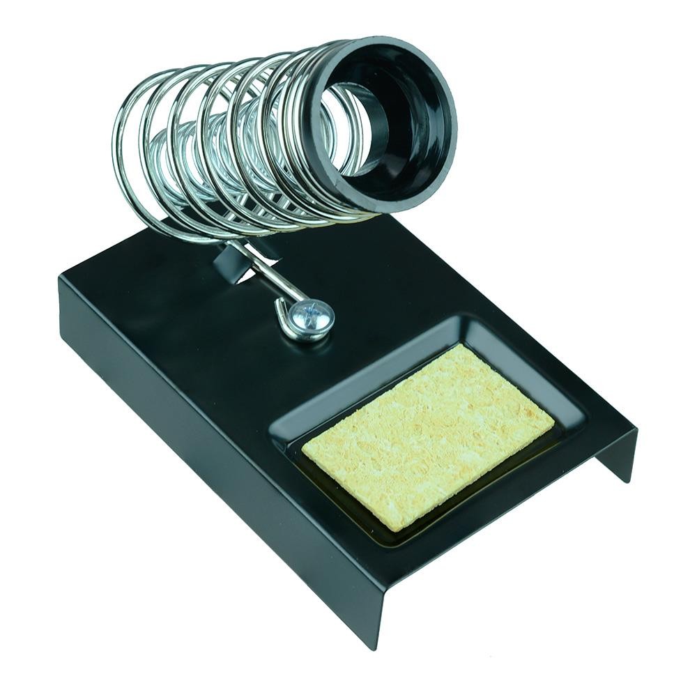 Soldering iron support spring support with sponge electronic soldering