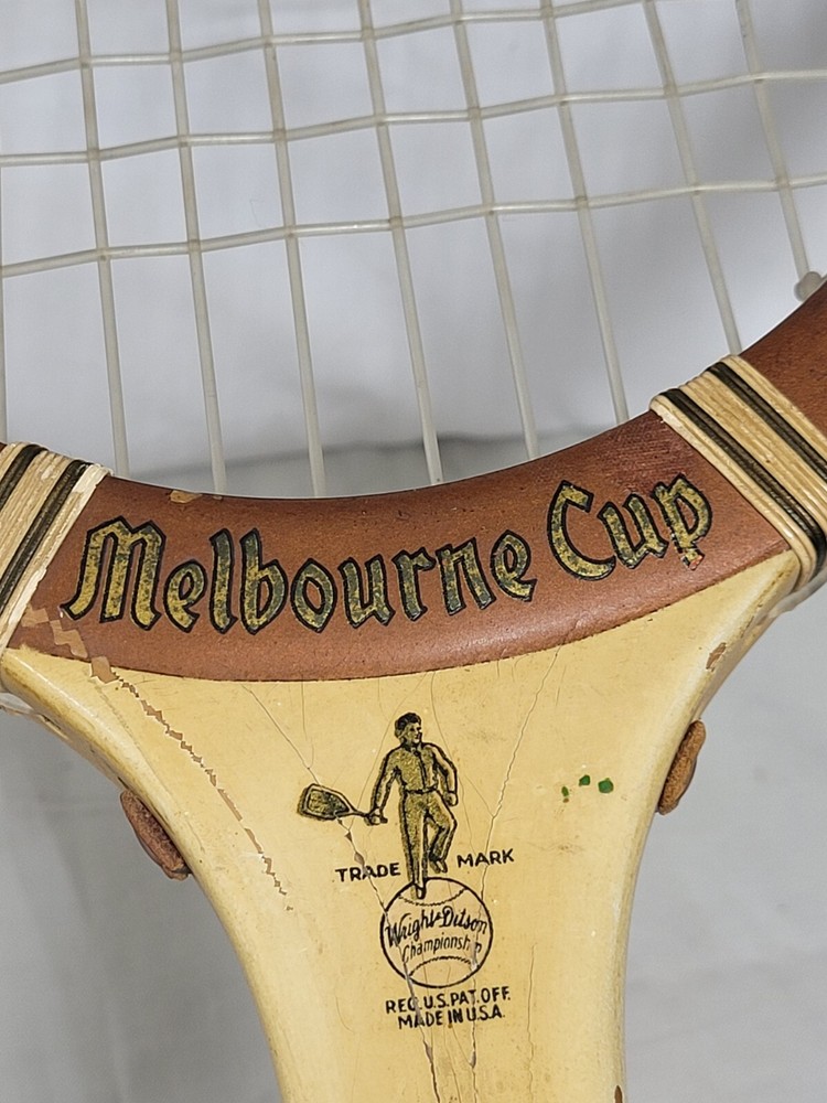 Melbourne Cup Tennis Racket By Wright & Bitson Vintage