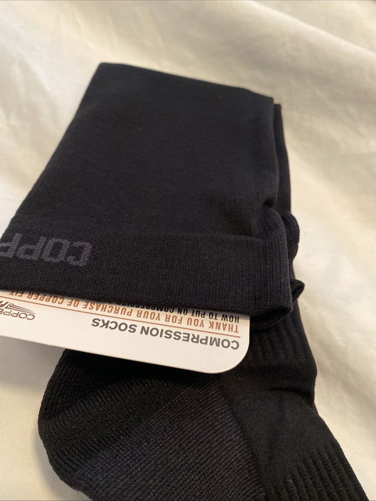 COPPERFIT ENERGY PLUS COMPRESSION SOCKS, S/M,NIB
