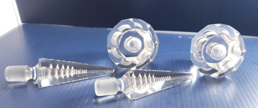 Two Glass Perfume Bottles