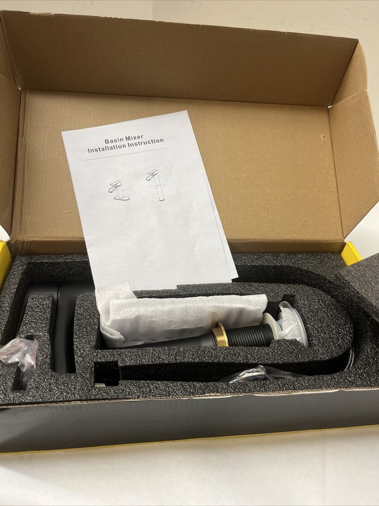 Bathroom Waterfall Faucet Matte Black B1970MB