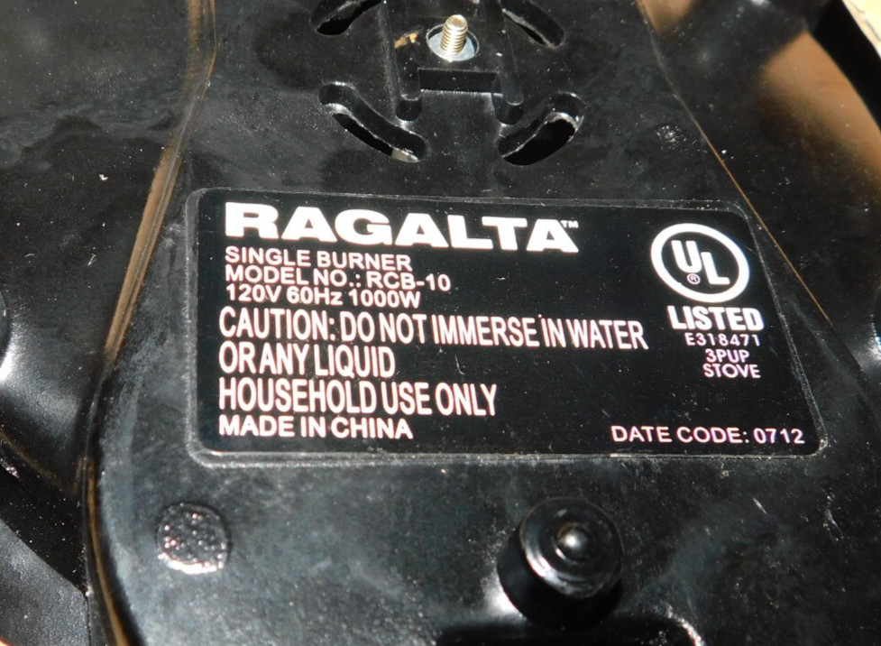 Ragalta Purelife Portable Electric Single Burner