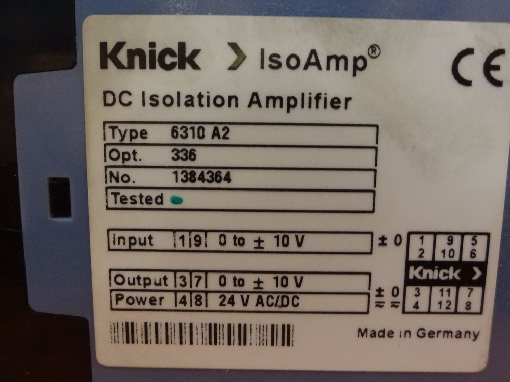 Knick DC isolation amplifier 6310 A2