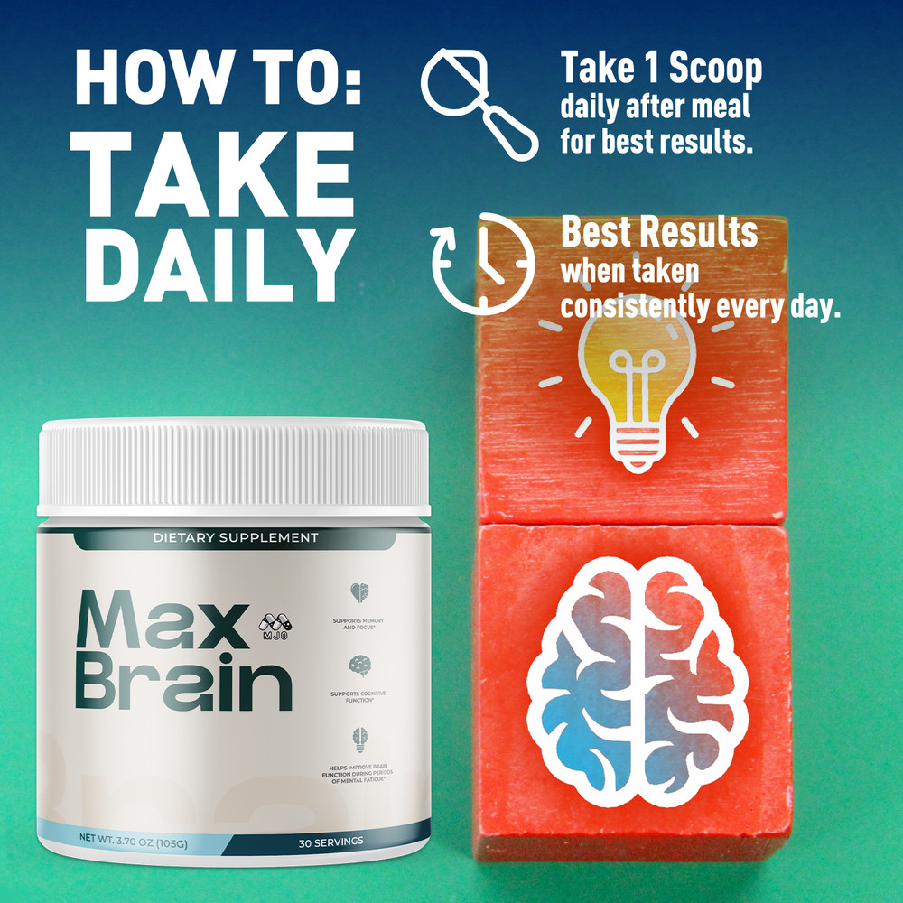 (5 Pack) Max Brain Powder Advanced Brain Supplement MaxBrain 150 Servings