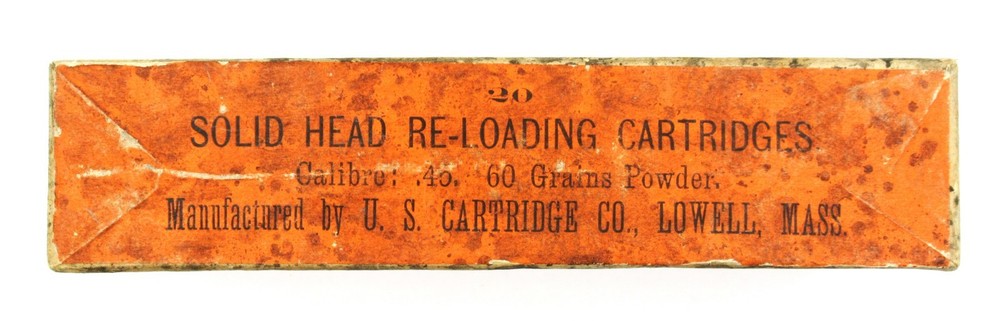 Original Empty .45-60 Reloading Cartridge Target Practice Box US Cartridge Co.