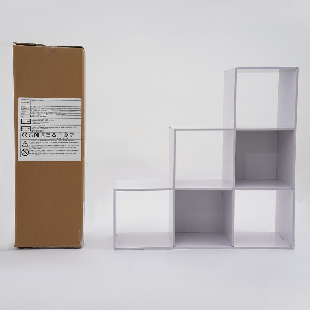 6-Cube Storage Organizer, Bookcase, Display Compartment, Open Back, Home Office