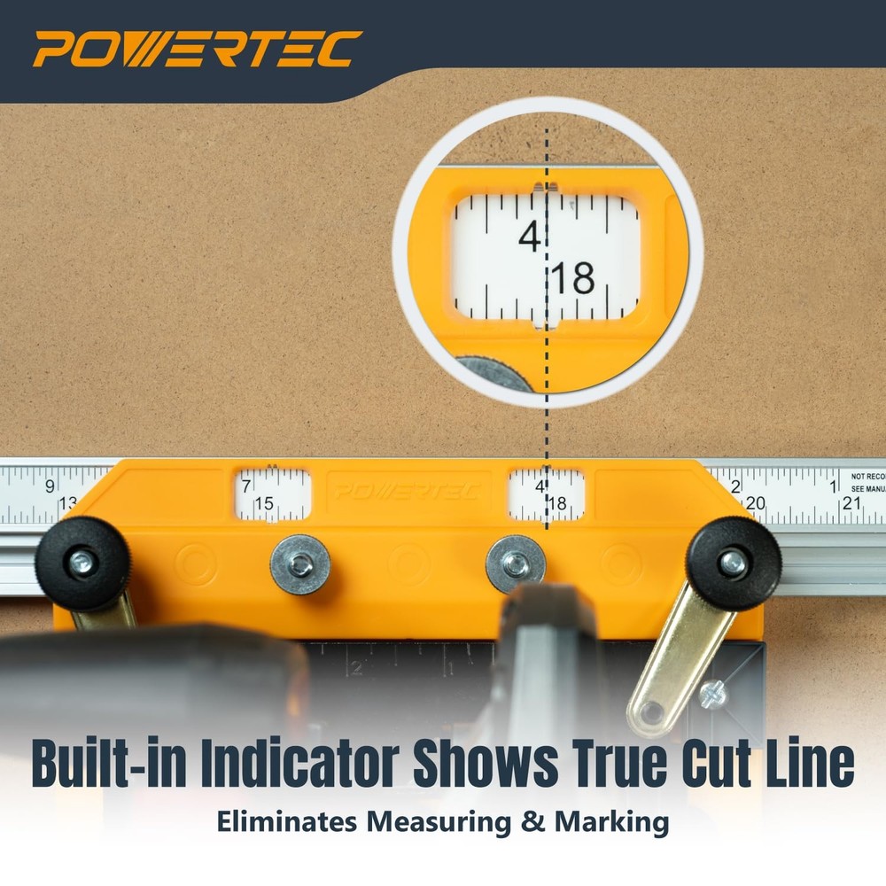 Circular Saw Guide Rail System – Rip-Cut Edge Guide Track for Straight Cuts i...