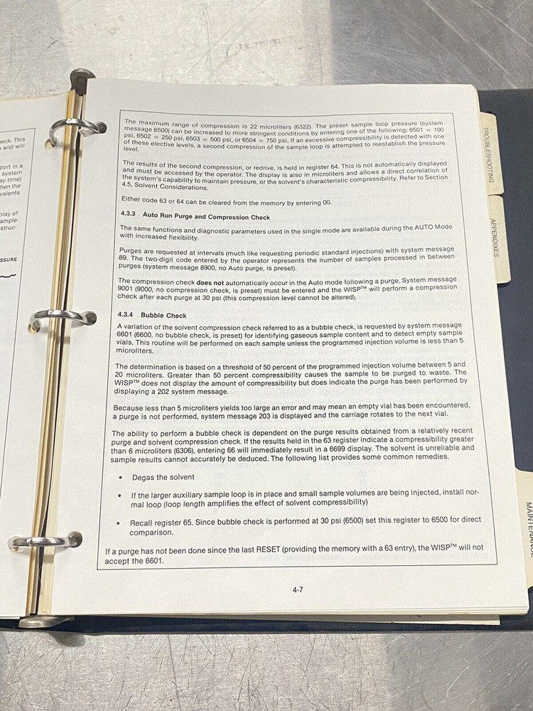 Waters Intelligent Sample Processor WISP 710B- Users Guide / Instructions Manual