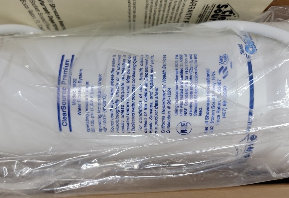 Rexall Clear Source WF-6822 Sink Countertop Water Filter.