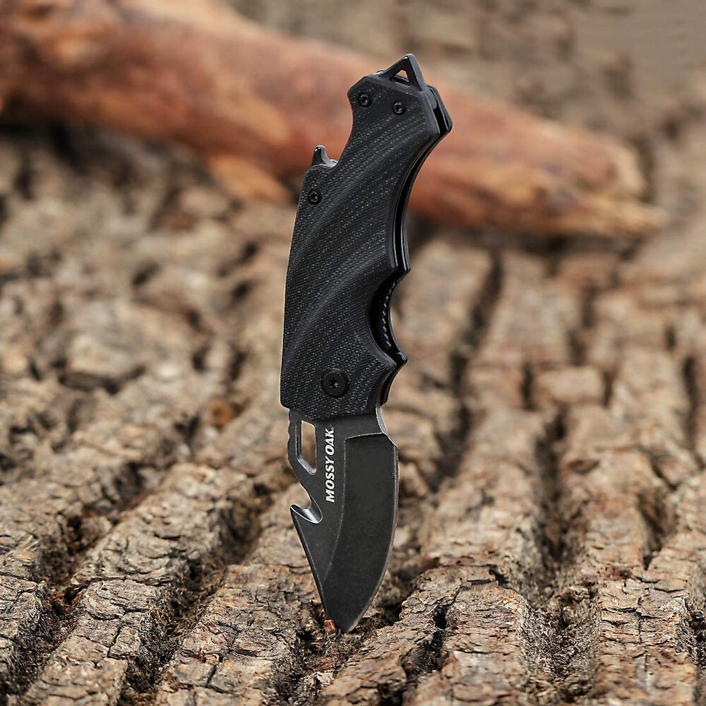Mini Folding Pocket Knife 2.5''Blade Black G10 Handle EDC Multifunction Tool New