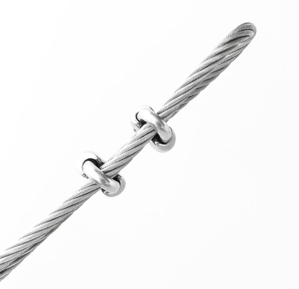 Versatile 12Pcs Stainless Steel Cable Clips for Rigging & Hanging Applications