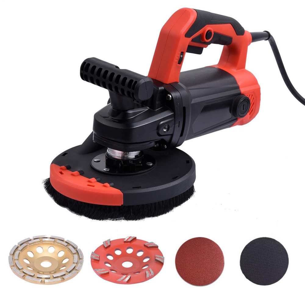 Concrete Surface Grinder Kit, 6-Inch