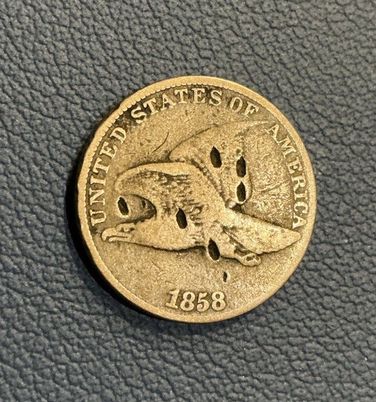 1858 Flying Eagle Cent - Copper Cent - Early U.S Coin