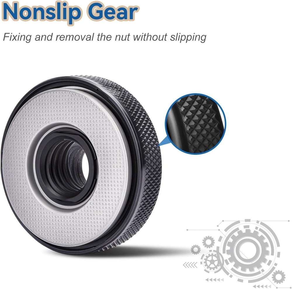 Effortless 5/8-11 Angle Grinder Flange Nut - Quick Release, No Wrench Needed