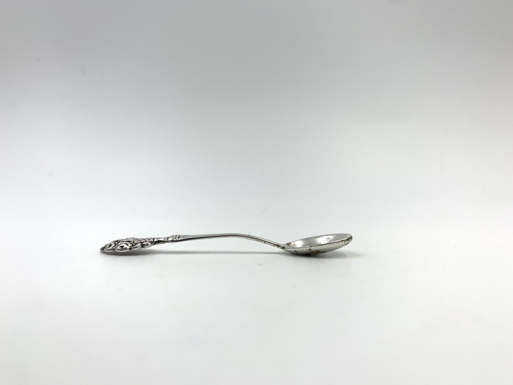 Antique .800 Salt Spoon Continental Silver