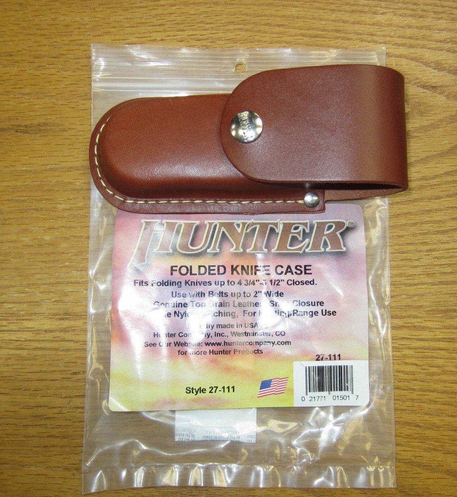 Hunter Leather  Knife Case 4 3/4" to 5 1/2"