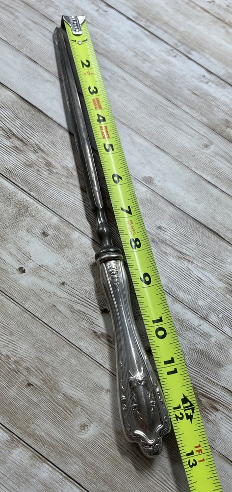 SILVERPLATE LARGE ROAST STEEL 13” ROD SHARPENER