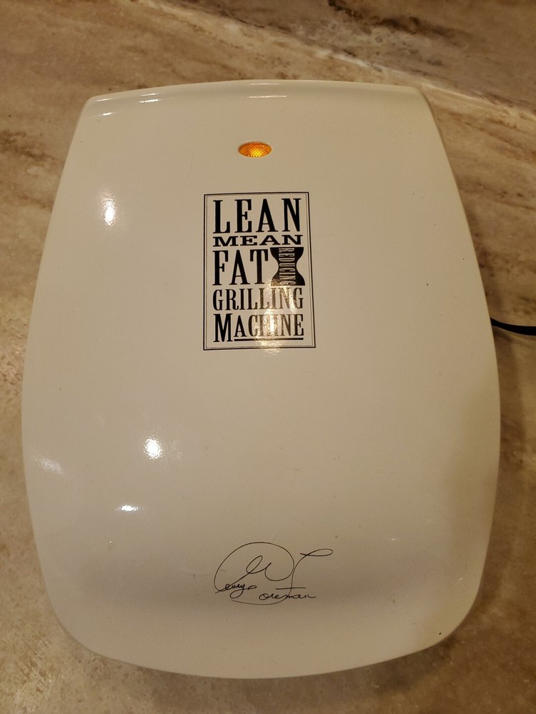 George Foreman GR-20 Lean Mean Fat Reducing Grilling Machine TESTED & WORKS