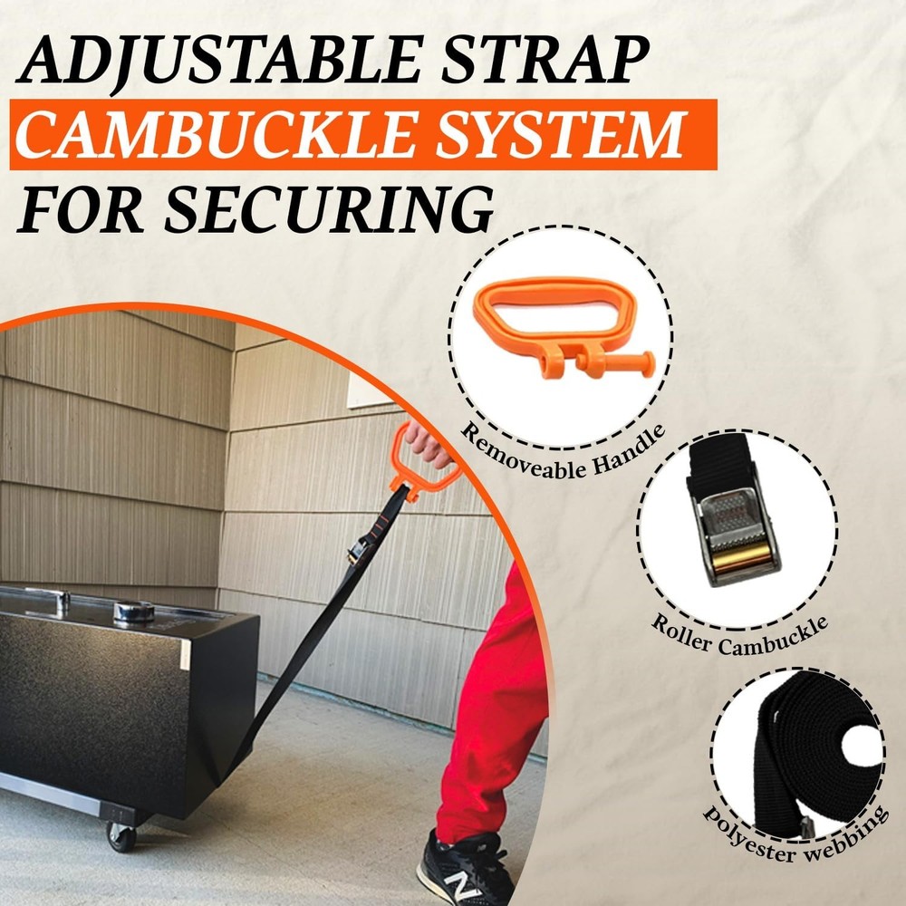 MULTUS - 2 Handle Moving Strap – Heavy Duty Carrying Strap for Boxes, Furn