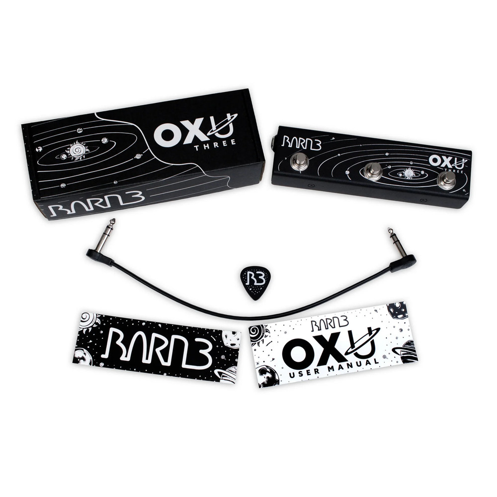 Barn3 OXU Three 3-Button Universal Aux Switch for Aux-Enabled Effect Pedals