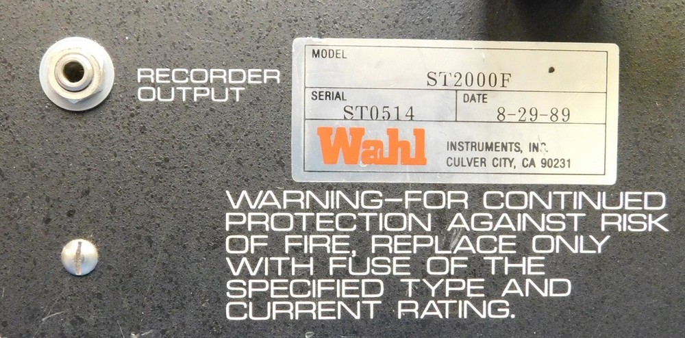 Wahl ST2000 Soldering Iron Tester Untested