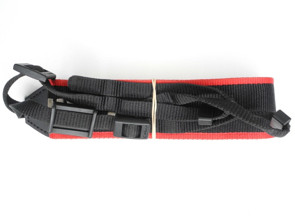 Canon EOS 80D Genuine Black / Red / White Camera Neck Strap