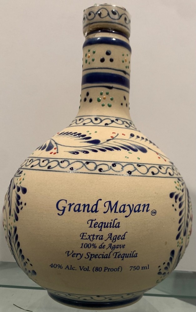 Tequila Grand Mayan Extra Aged Ceramic Empty Bottle