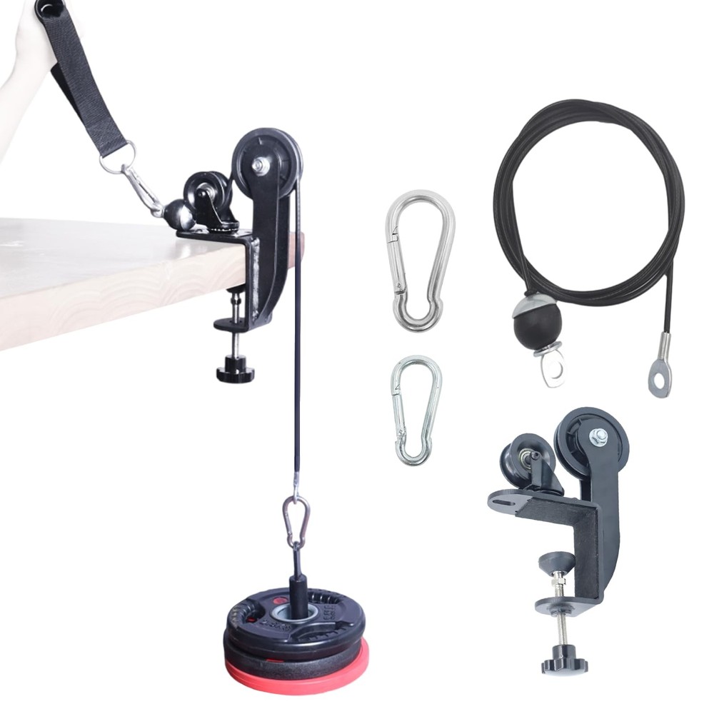 Arm Wrestling Training Pulley System Professional, Forearm Workout Table Equi...