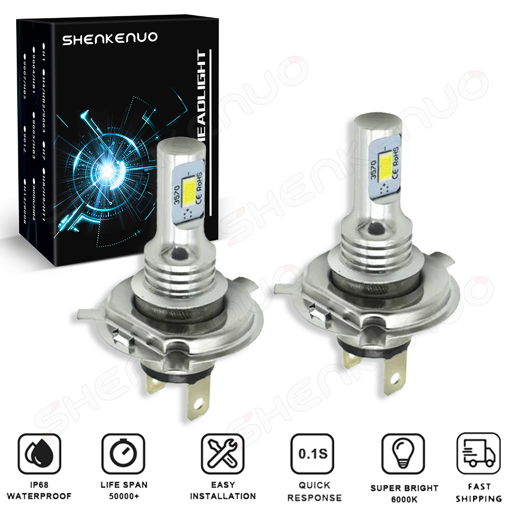 9003 H4 LED Headlight Bulbs Kit 10000W 1000000LM Hi/Lo Beam Super Bright White