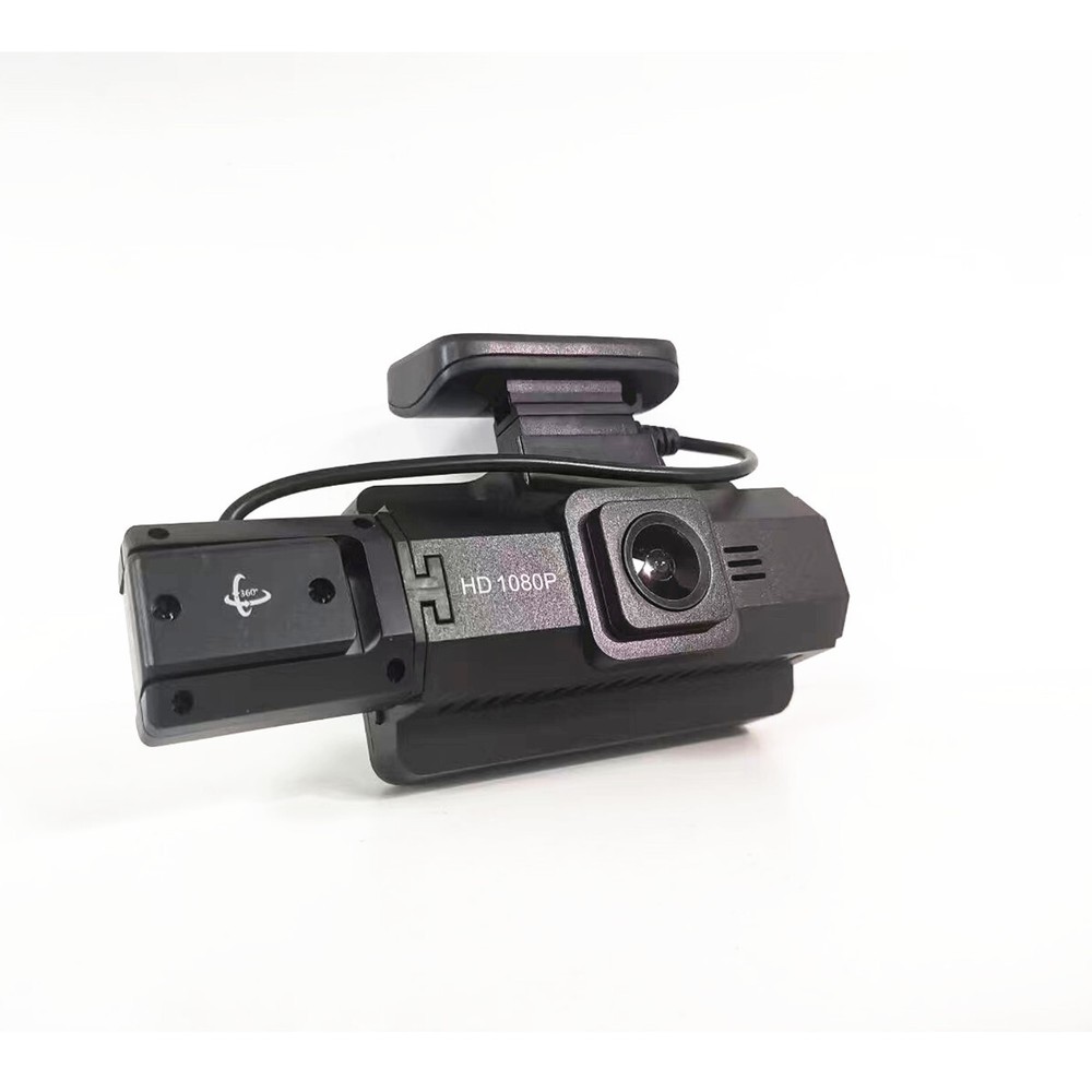 Car 2-Lens Dash Cam Front/Inside Video Recorder Camera 170° Wide Angle G-Sensor