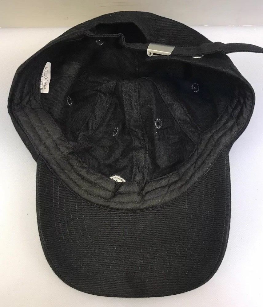 Absolut Vodka Men OSFA Baseball Cap StrapBack Hat Black Logo