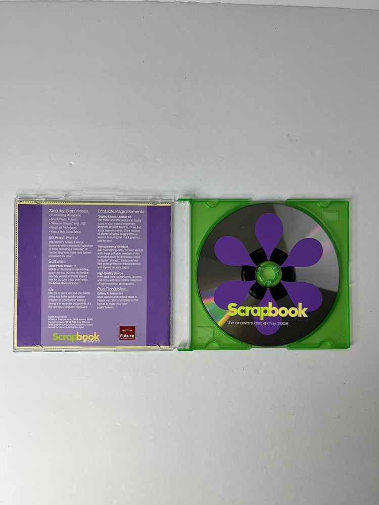 Scrapbook Answers PC CD scrapbooking projects May 2006